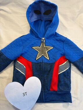 Marvel Blue Hoodie Jacket